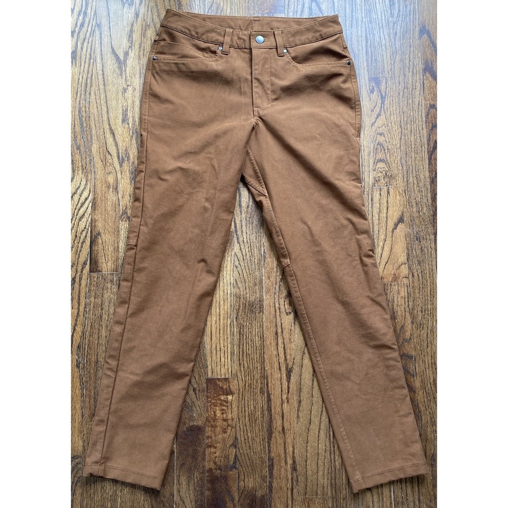 Lululemon ABC Slim Fit 5 Pocket Pant Utilitech Mens Size 28x29 Brown LM5ABNS